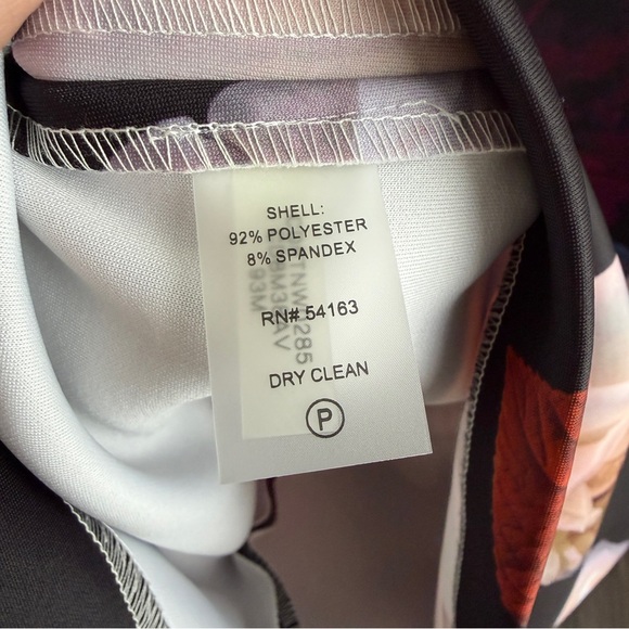 Calvin Klein floral v neck formal dress size 4 - Picture 5 of 6